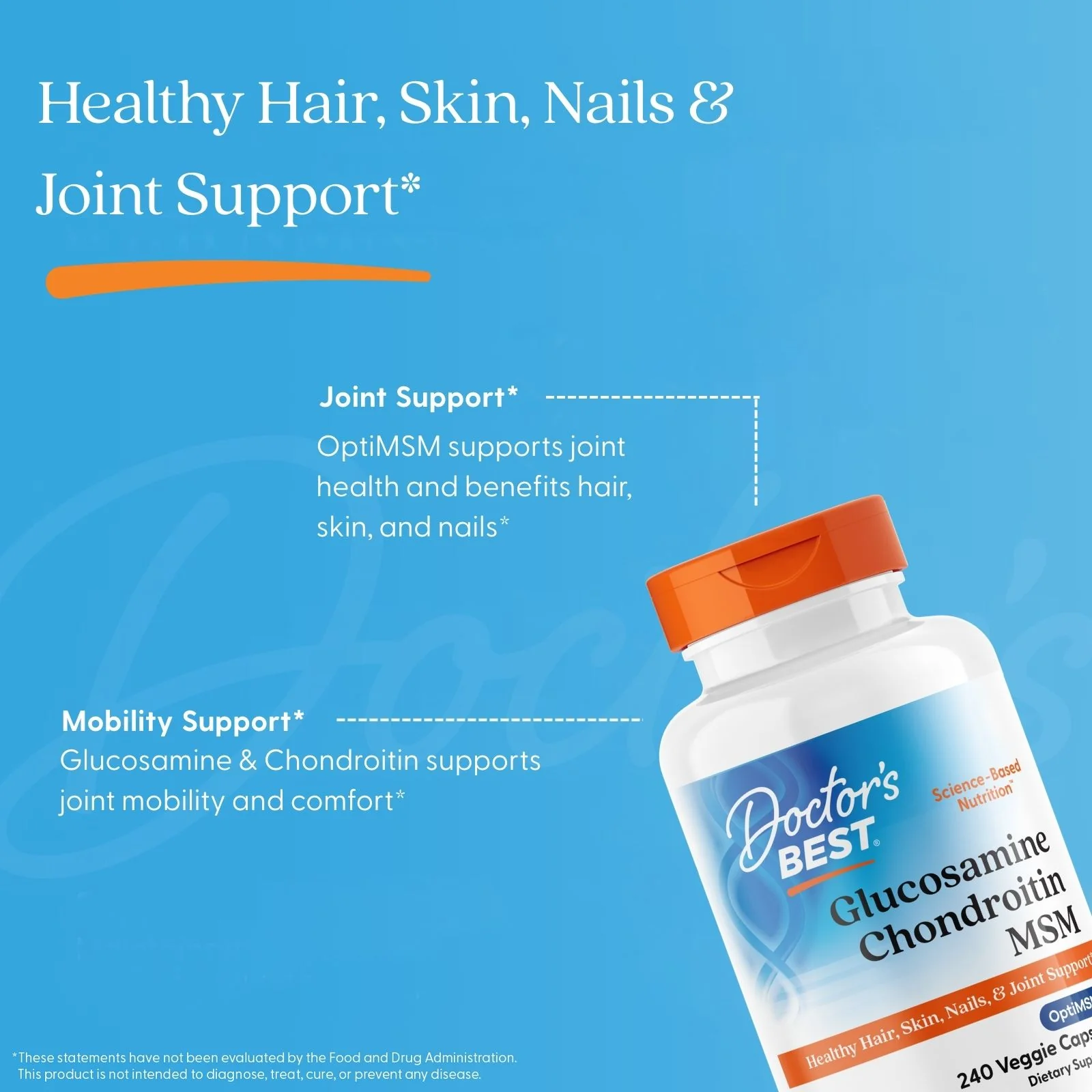 Doctor's Best Glucosamine Chondroitin MSM 120 Capsules 120 Capsules