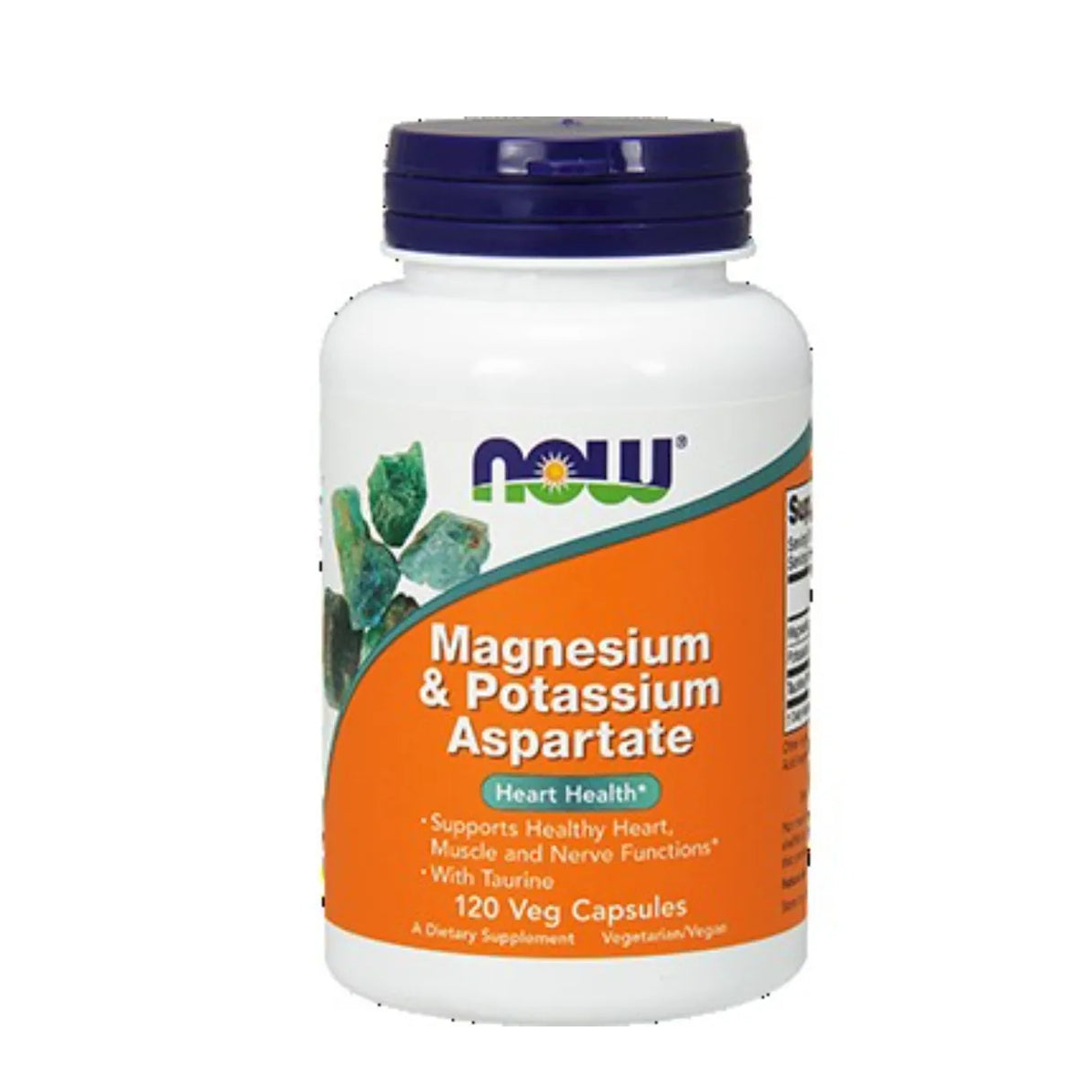 Now Foods Magnesium & Potassium Aspartate 120 Veg Capsules 120