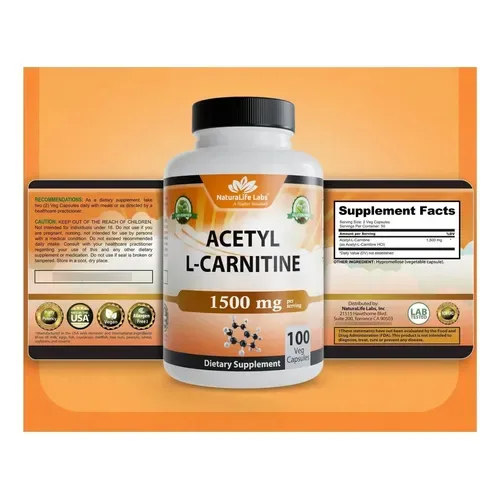Acetyl L-Carnitine 1500 mg — 100 Veggie Capsules