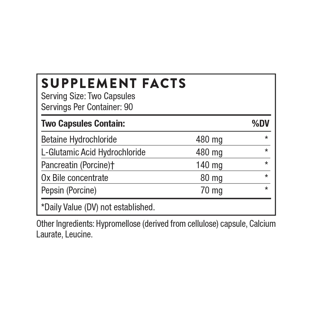 Thorne Digestive Enzymes