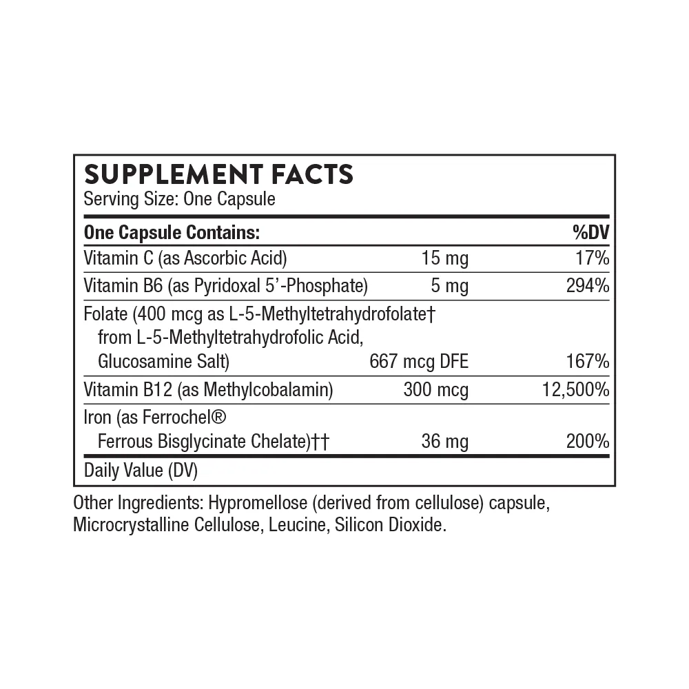 Thorne Ferrasorb 60 Capsules