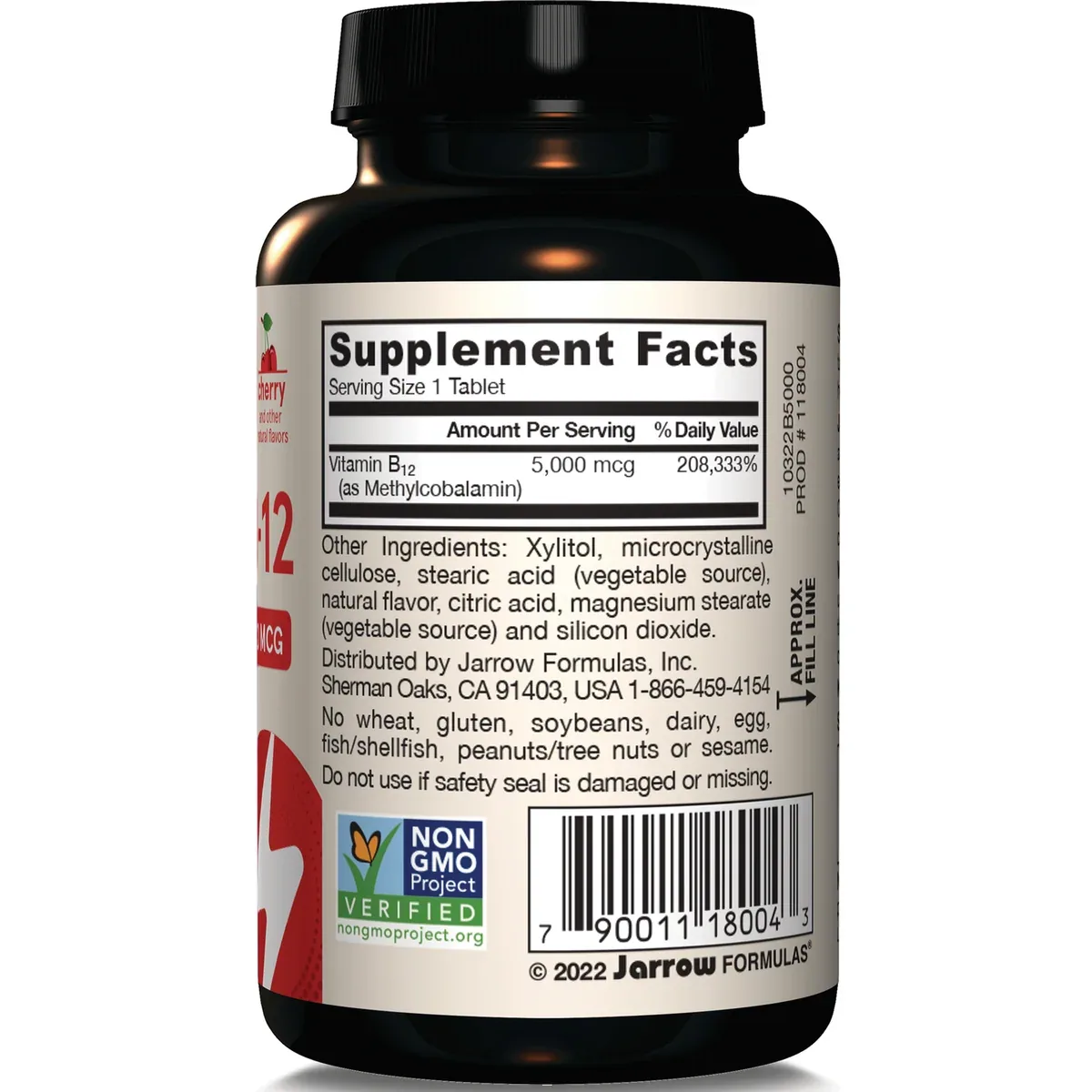 Jarrow Formulas Methyl B-12 5000 mcg - 60 Chewable Tablets