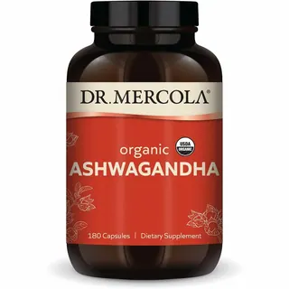 Dr. Mercola Organic Ashwagandha 400mg - 180 Capsules