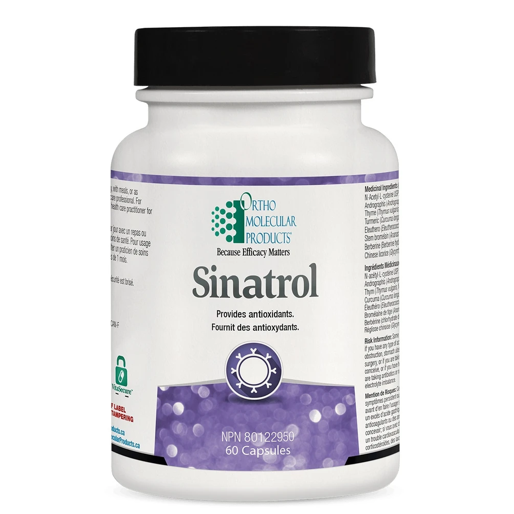 Ortho Molecular Products Sinatrol 60 Capsules