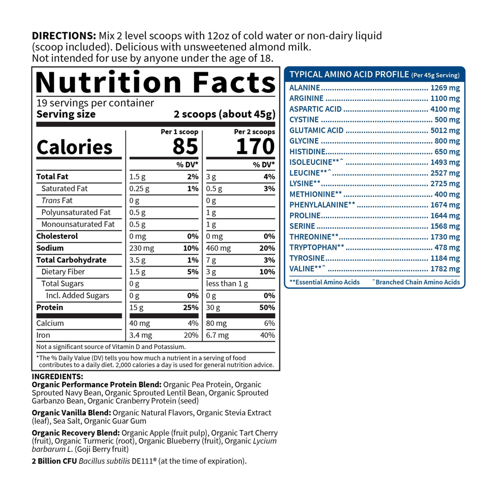 Garden of Life Sport Organic Plant Based Protein