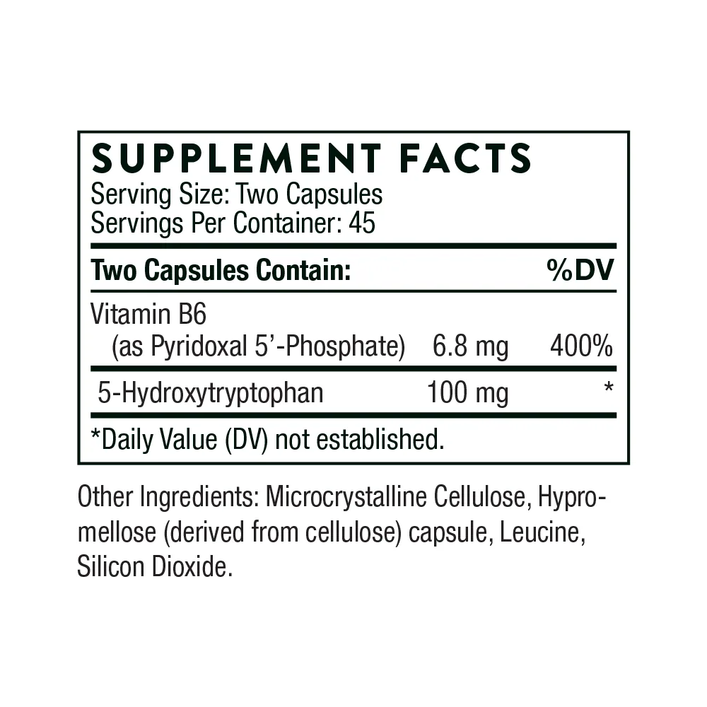 Thorne 5-Hydroxytryptophan 5-HTP 90 Cap