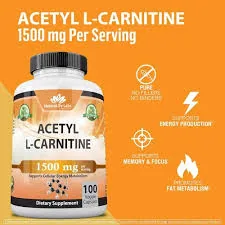 Acetyl L-Carnitine 1500 mg — 100 Veggie Capsules